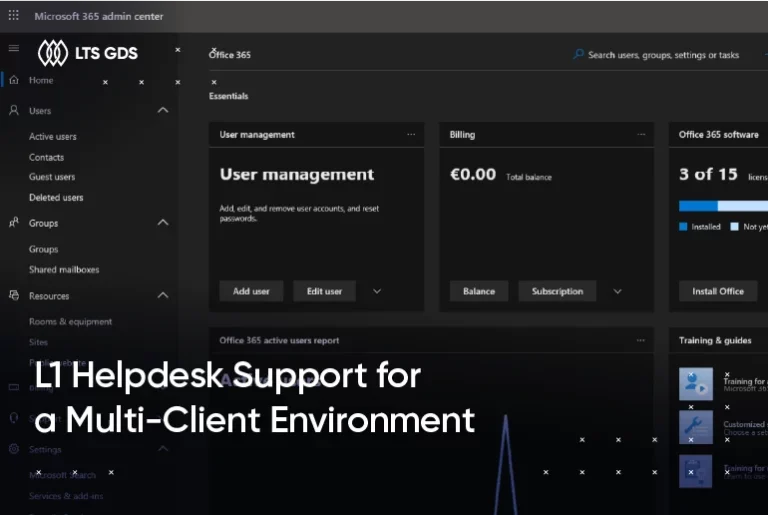 L1 Helpdesk Support for a Multi-Client Environment